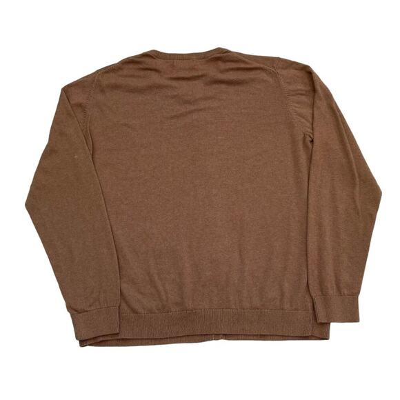 Old Navy Basic/Classic Cotton Blend Camel/Neutral/Tan Crew Neck Cardigan, XL - Picture 5 of 13